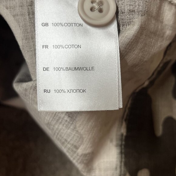 Society Of One Mens Military pattern Casual Button-Up Shirt 3XLT 100% Cotton - Picture 4 of 9